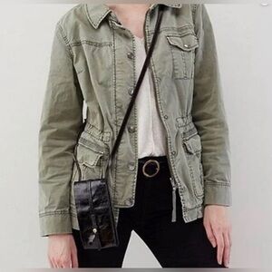 New Hobo International Token Black Leather Crossbody Wallet